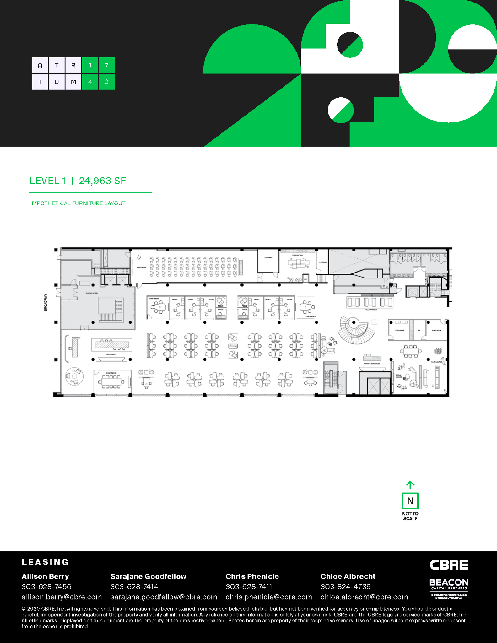 1740 Broadway, Denver, CO for lease Floor Plan- Image 1 of 1