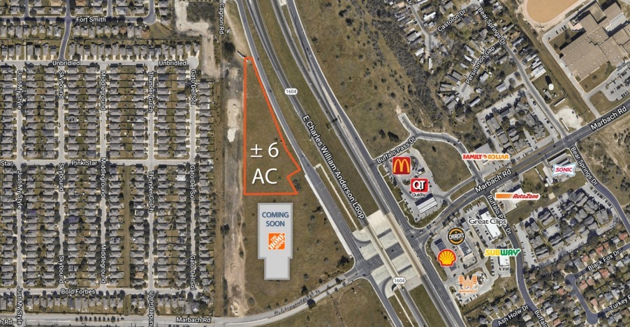 Charles Williams Anderson Loop 1604 and Marbach Rd, San Antonio, TX for sale - Primary Photo - Image 1 of 1