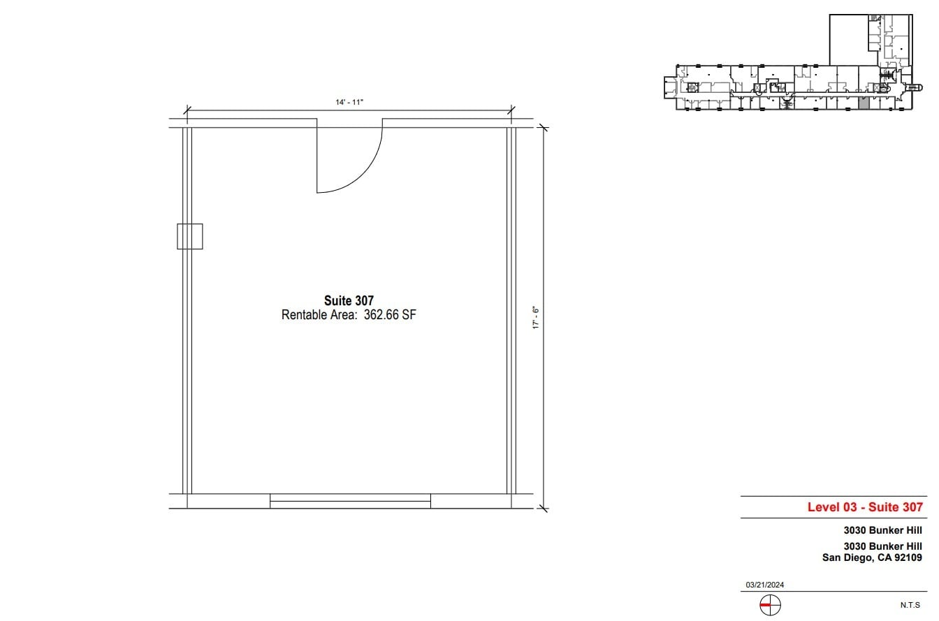 3030 Bunker Hill St, San Diego, CA for lease Floor Plan- Image 1 of 1