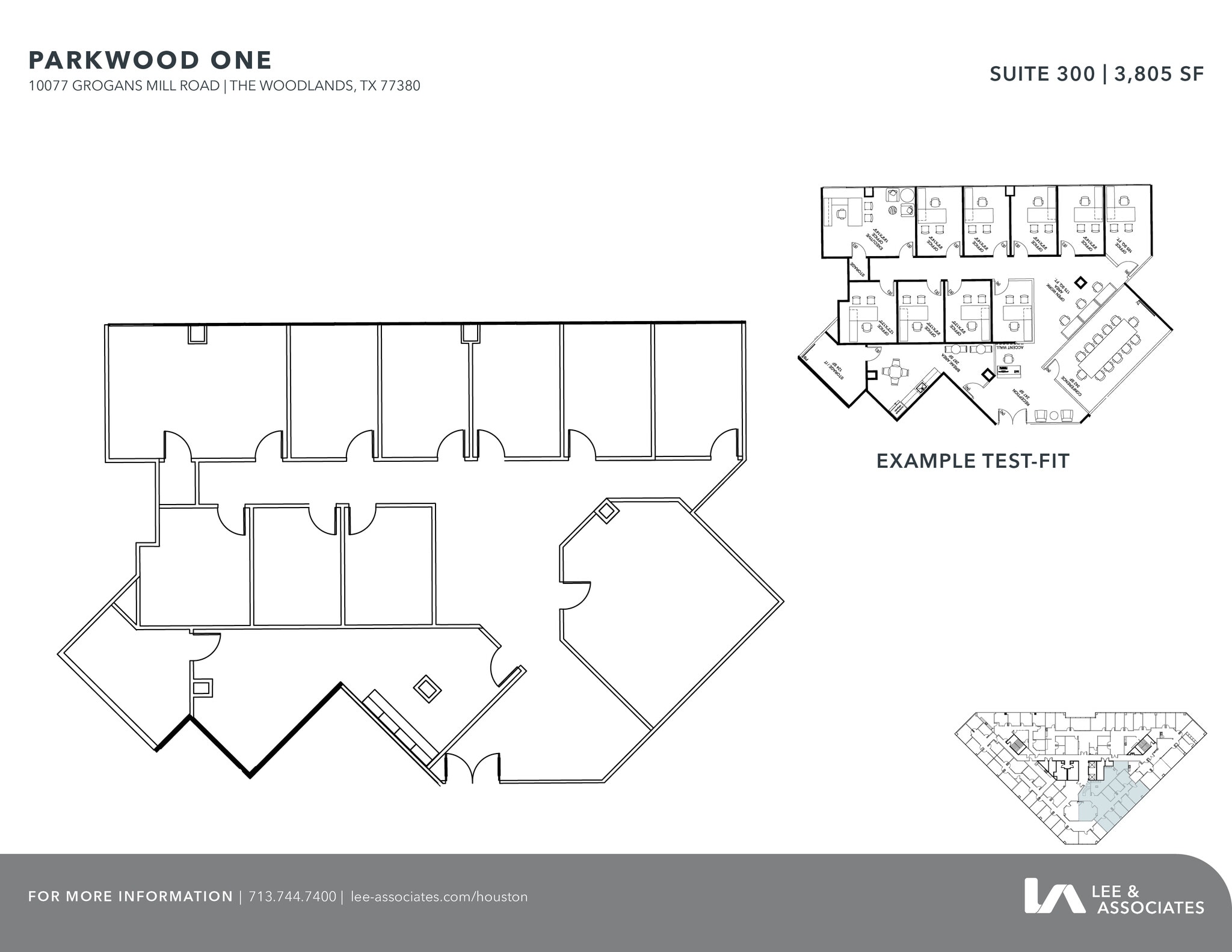 10077 Grogans Mill Rd, The Woodlands, TX for lease Floor Plan- Image 1 of 1