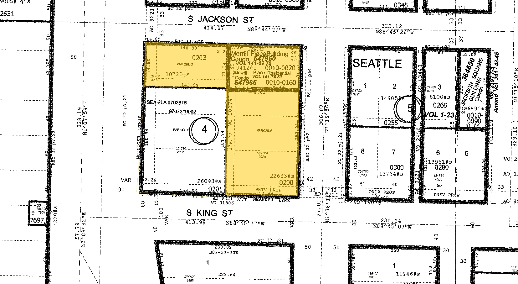 411 1st Ave S, Seattle, WA for sale Plat Map- Image 1 of 1