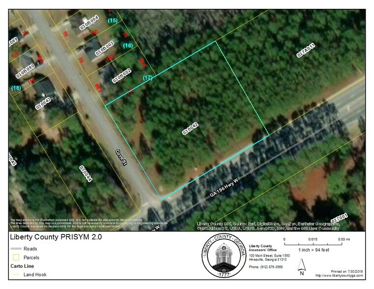 Hwy 196 & Cove St, Hinesville, GA for sale - Building Photo - Image 1 of 1
