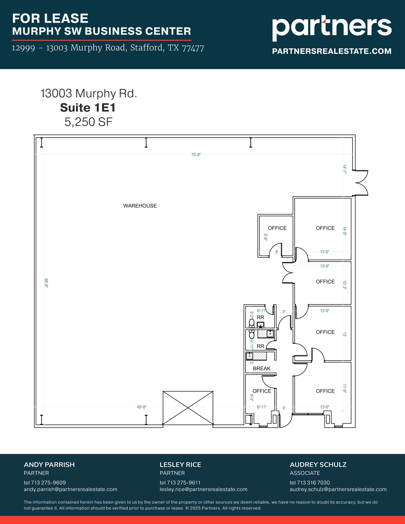 12999-13003 Murphy Rd, Stafford, TX for lease Site Plan- Image 1 of 1