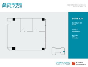 7901 Stoneridge Dr, Pleasanton, CA for lease Floor Plan- Image 1 of 1