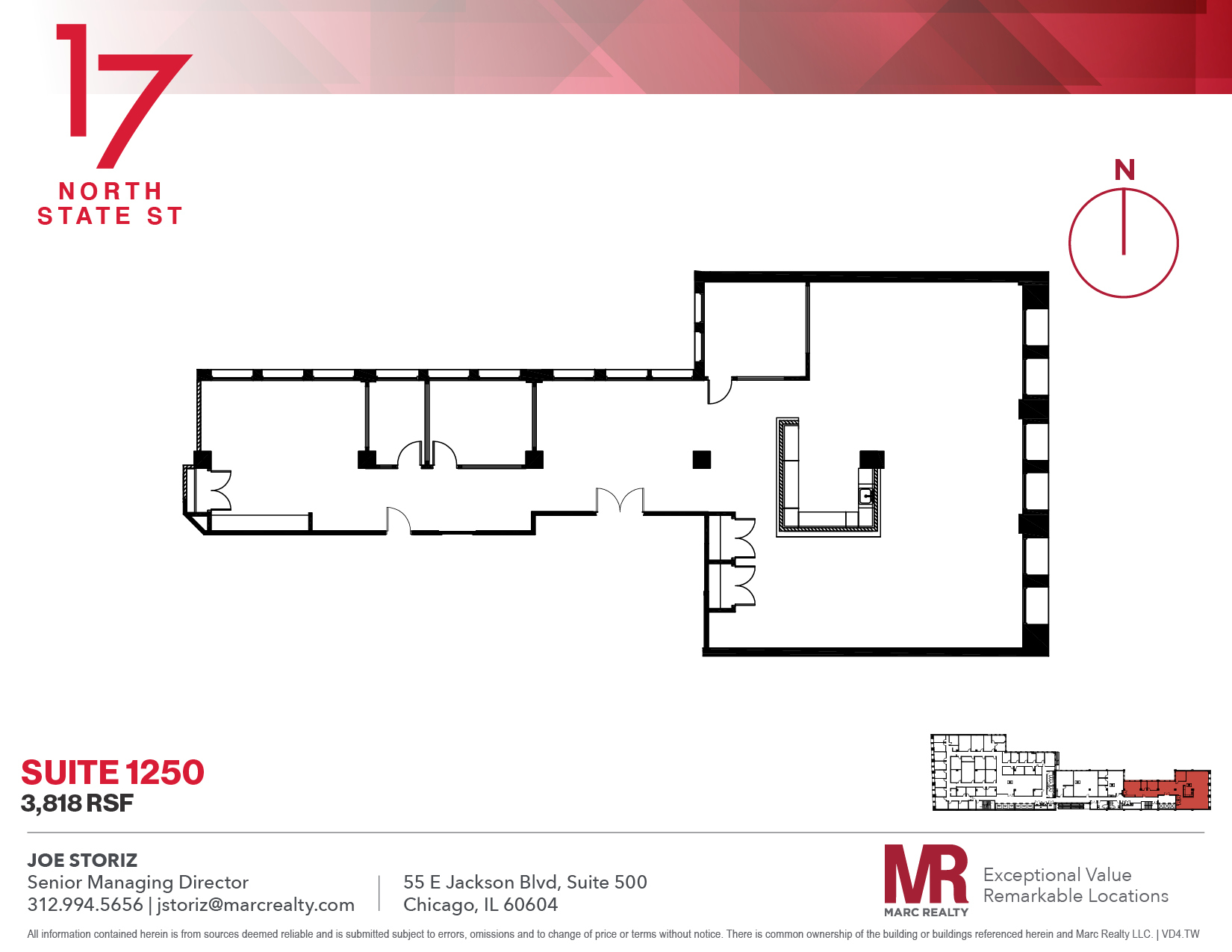 17 N State St, Chicago, IL for lease Floor Plan- Image 1 of 11