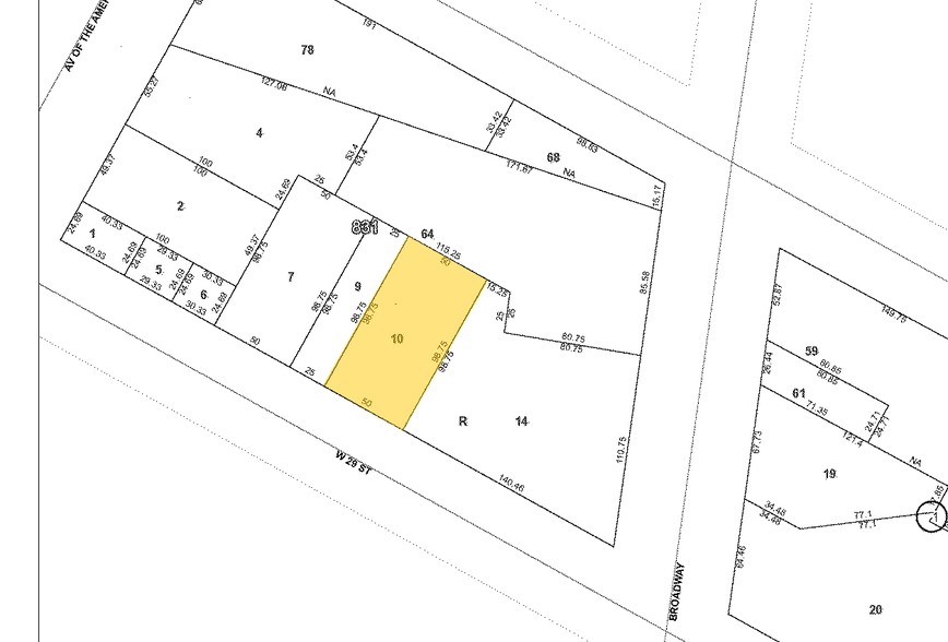 39 W 29th St, New York, NY for lease - Plat Map - Image 2 of 25