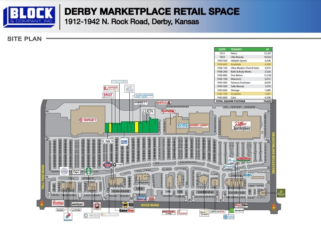 1930-1942 N Rock Rd, Derby, KS for lease Site Plan- Image 1 of 1