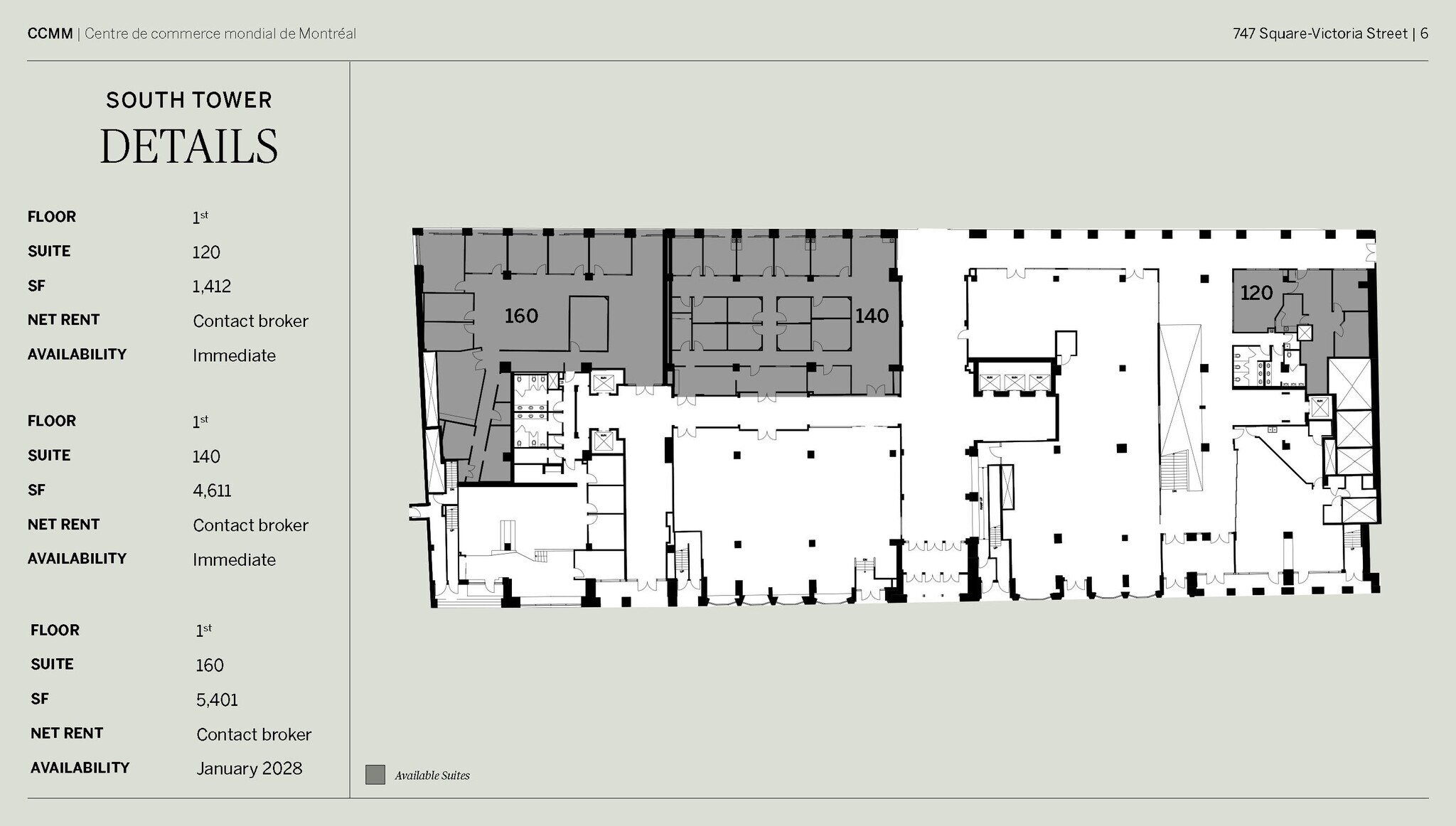 747 Rue Du Square-Victoria, Montréal, QC for lease Floor Plan- Image 1 of 1