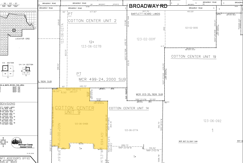 4320 E Cotton Center Blvd, Phoenix, AZ for lease - Plat Map - Image 2 of 6