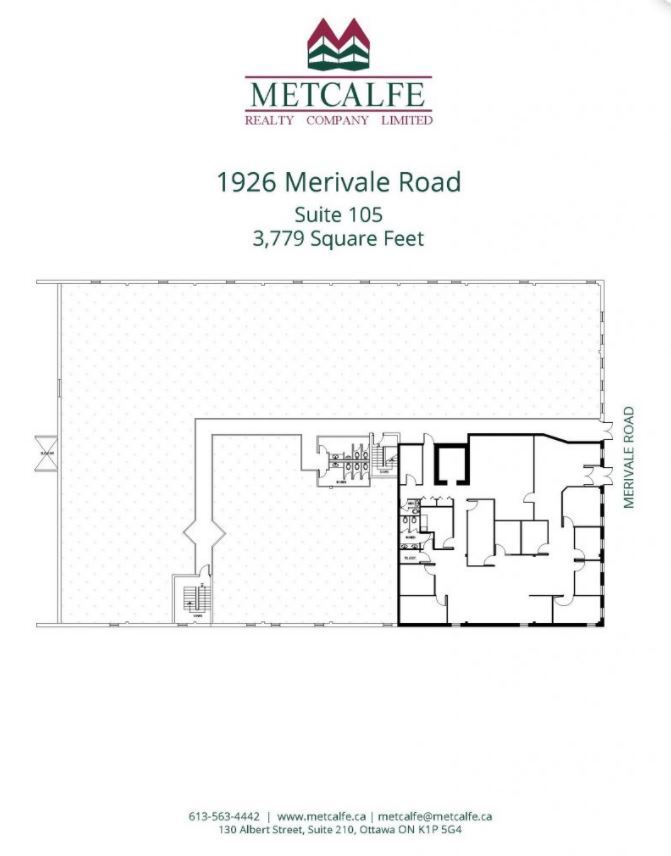 1926 Merivale Rd, Nepean, ON for lease Floor Plan- Image 1 of 1