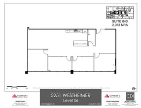 5251 Westheimer Rd, Houston, TX for lease Floor Plan- Image 1 of 1
