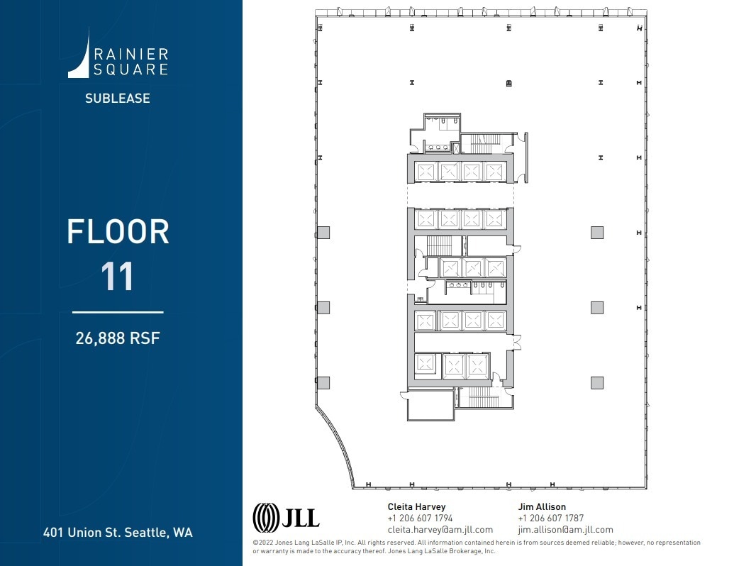 401 Union St, Seattle, WA for lease Floor Plan- Image 1 of 1
