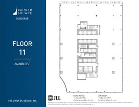 401 Union St, Seattle, WA for lease Floor Plan- Image 1 of 1
