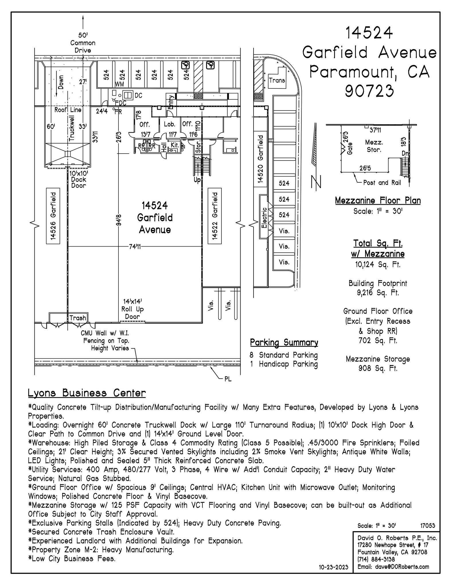 14512-14518 Garfield Ave, Paramount, CA for lease Site Plan- Image 1 of 1