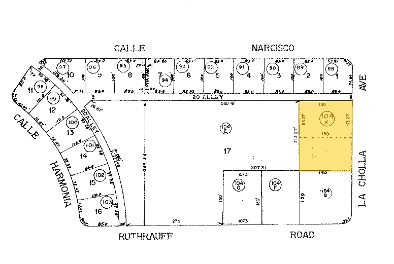 4847 N La Cholla Blvd, Tucson, AZ for sale - Plat Map - Image 3 of 5