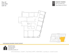 201 St. Charles Ave, New Orleans, LA for lease Site Plan- Image 1 of 1