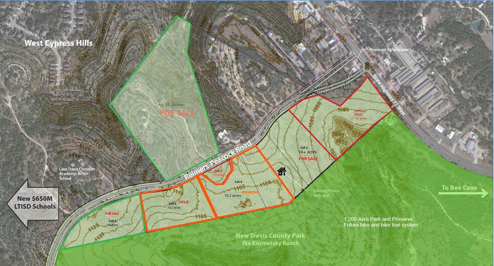 5401 Reimers-Peacock Road Rd, Spicewood, TX for sale - Site Plan - Image 1 of 3