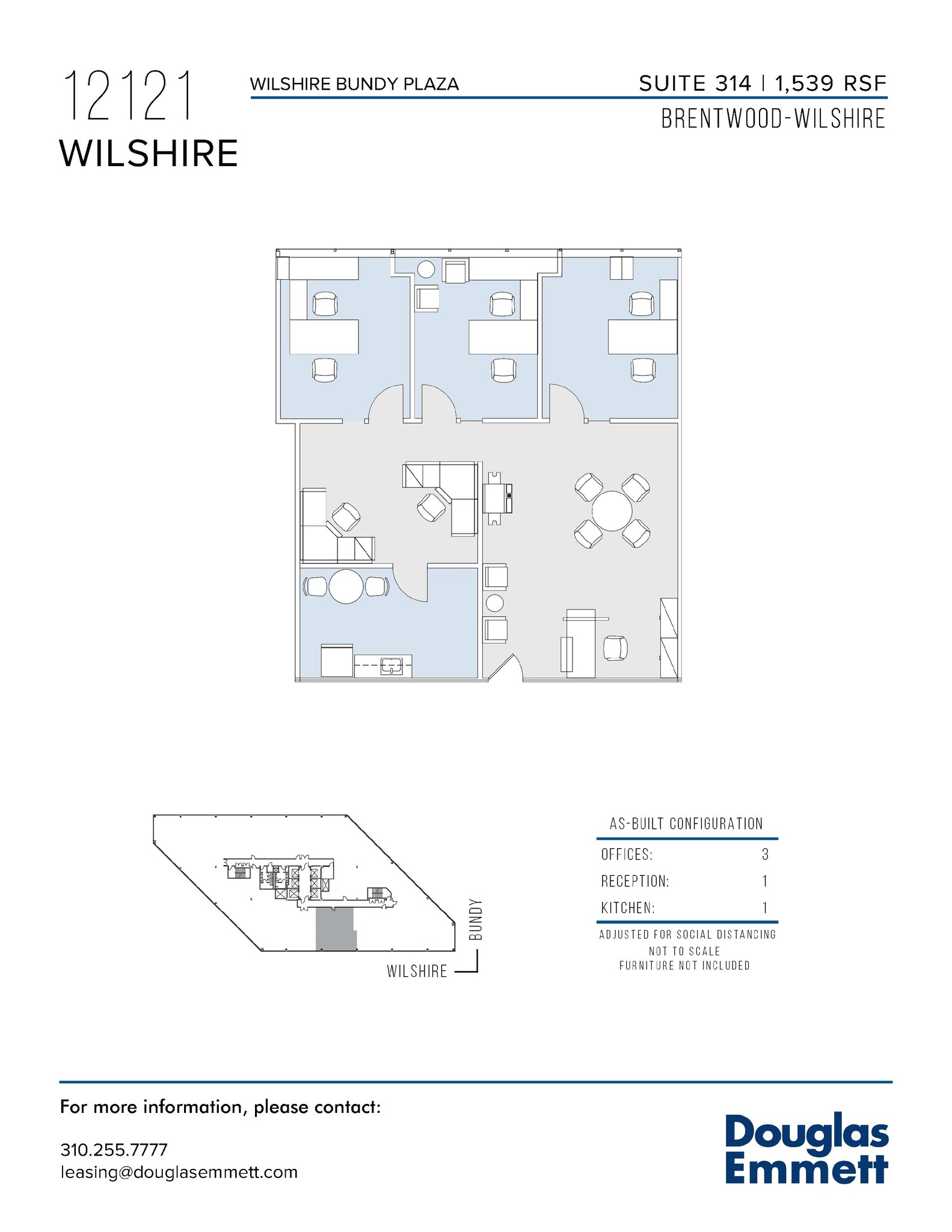 12121 Wilshire Blvd, Los Angeles, CA for lease Floor Plan- Image 1 of 1