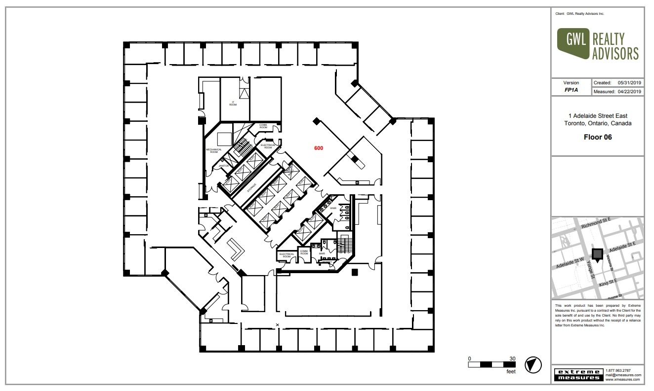 1 Adelaide St E, Toronto, ON for lease Floor Plan- Image 1 of 1