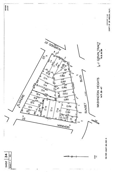 2113-2121 W Sunset Blvd, Los Angeles, CA for lease - Plat Map - Image 2 of 19