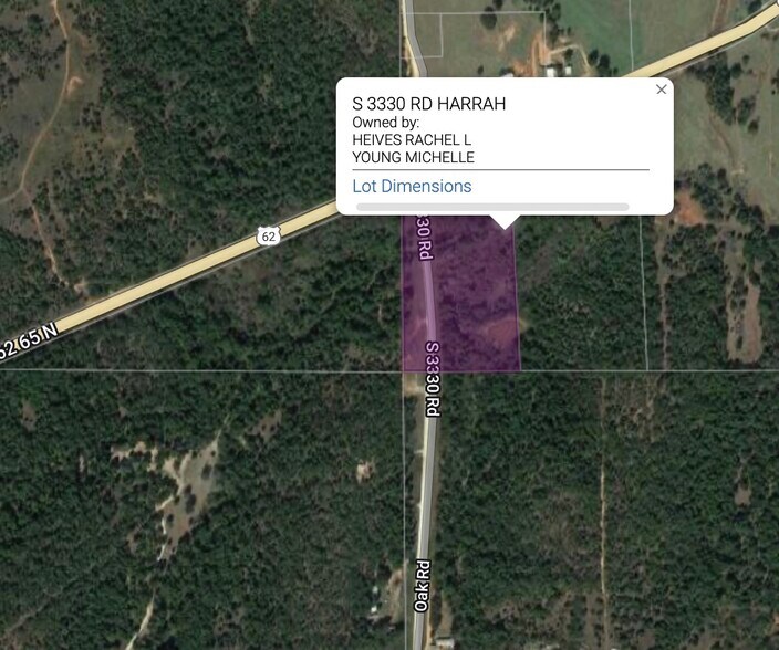 S. 3330 Rd & U.S. Hwy 62, Harrah, OK 73045 Land for Sale