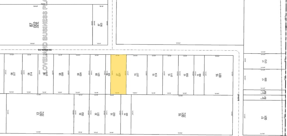 1067 N Des Moines Ave, Loveland, CO for lease - Plat Map - Image 2 of 4