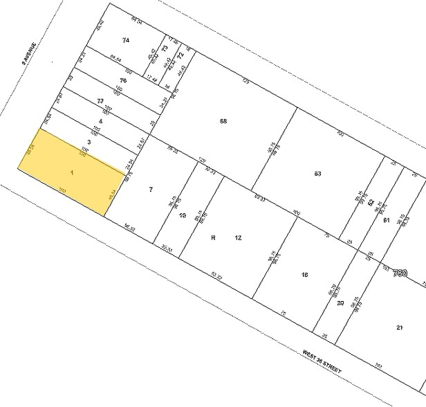 365-367 W 36th St, New York, NY for lease - Plat Map - Image 2 of 11