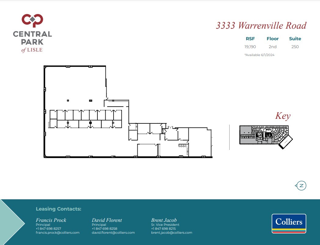 3333 Warrenville Rd, Lisle, IL for lease Floor Plan- Image 1 of 1