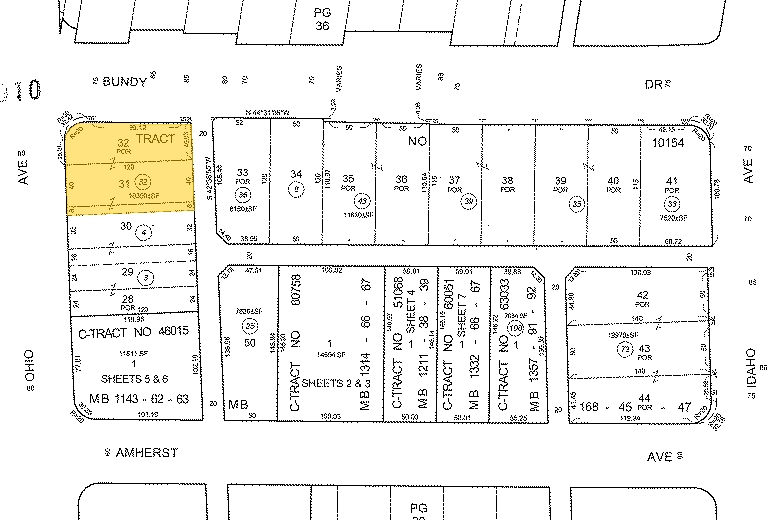 1519-1525 S Bundy Dr, Los Angeles, CA for lease - Plat Map - Image 2 of 6