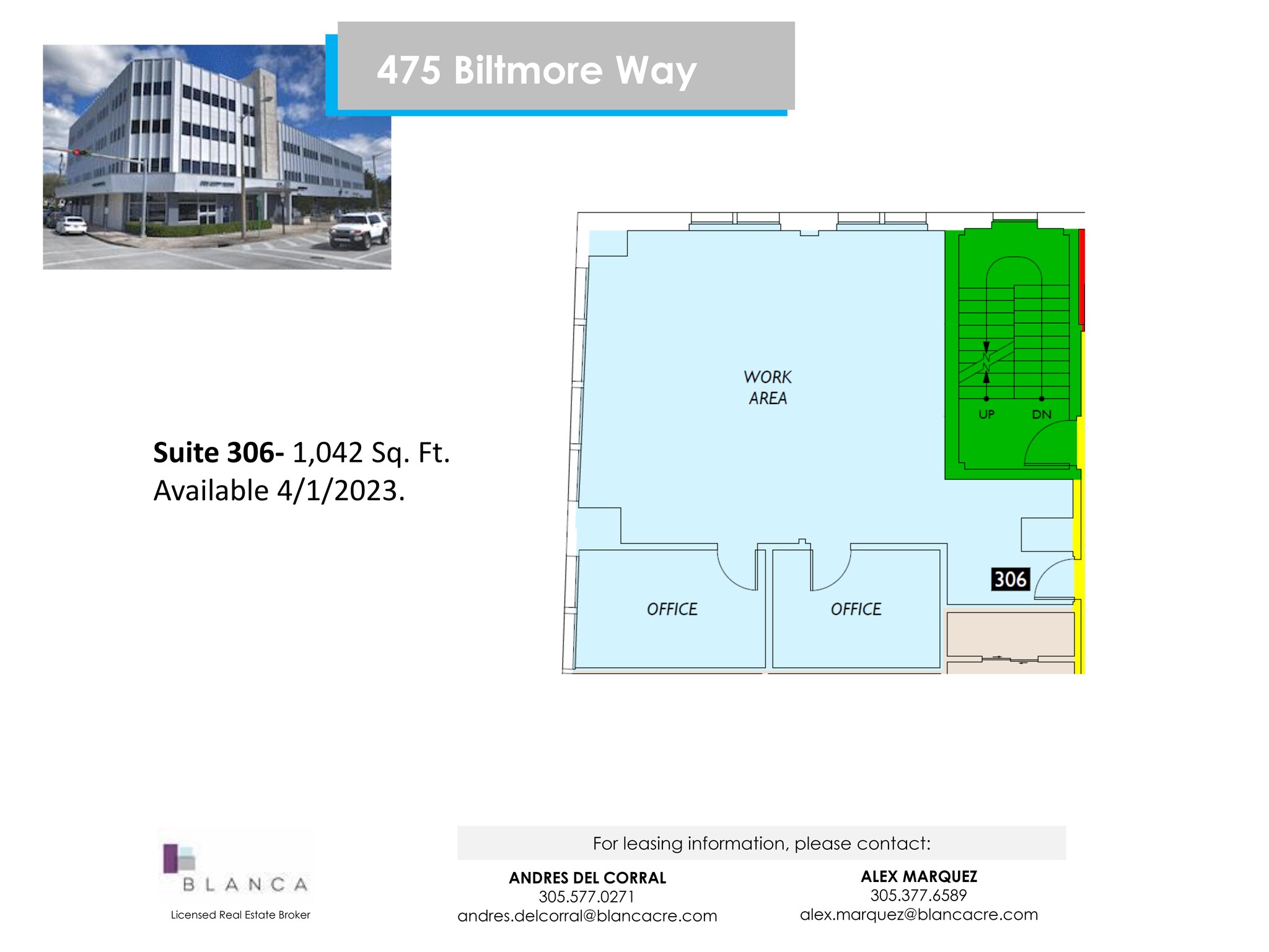 475 Biltmore Way, Coral Gables, FL for lease Site Plan- Image 1 of 1