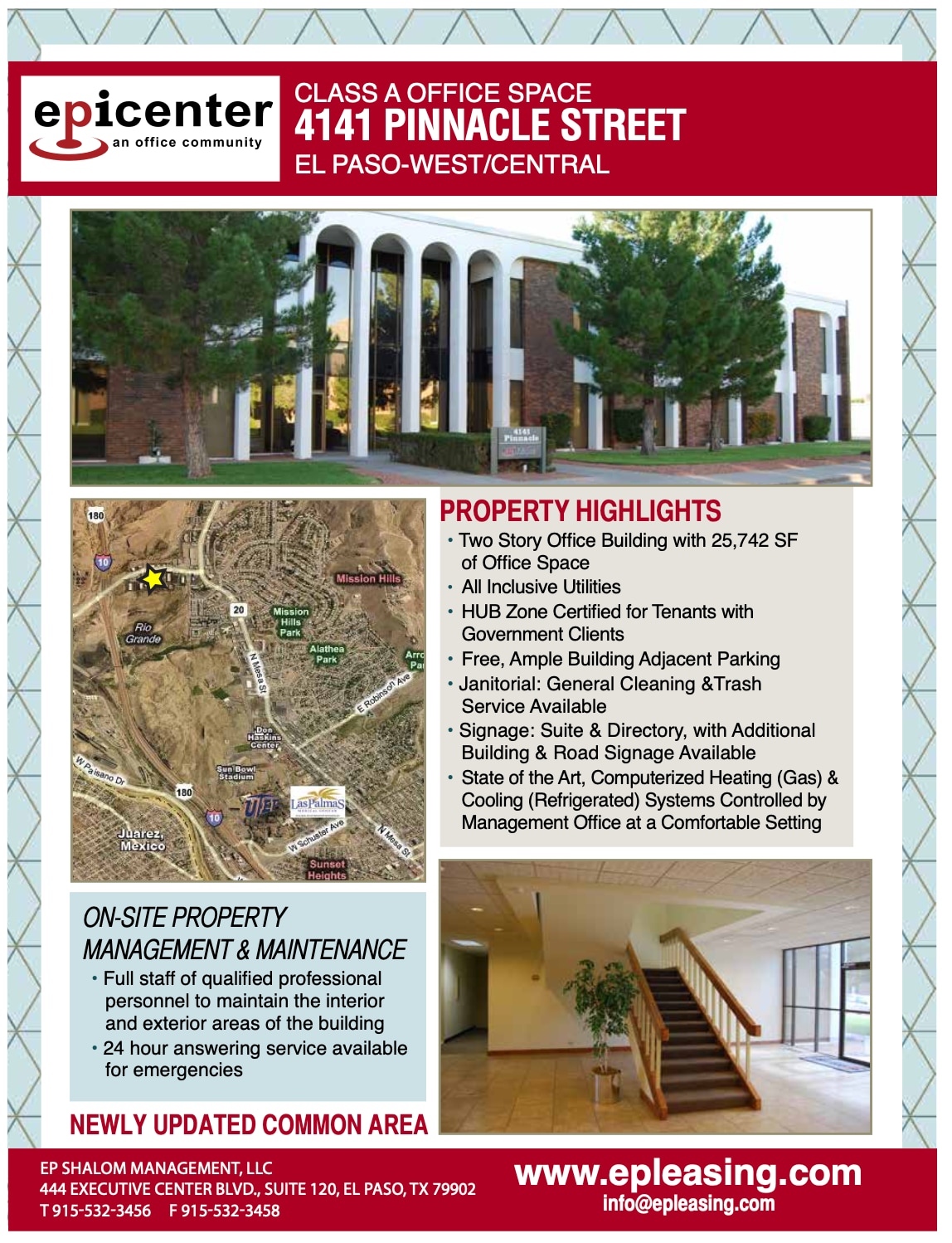 4141 Pinnacle St, El Paso, TX for lease Aerial- Image 1 of 12