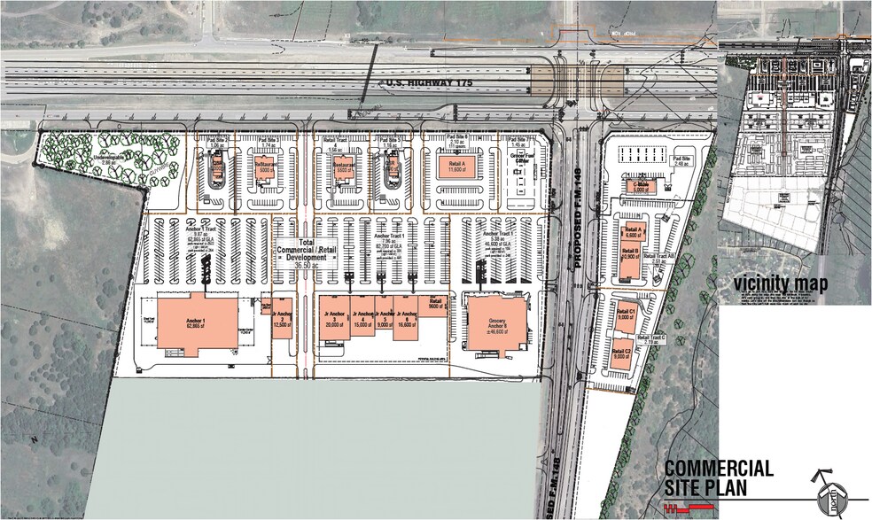 US 175 & Future FM 148, Crandall, TX for lease - Site Plan - Image 1 of 2