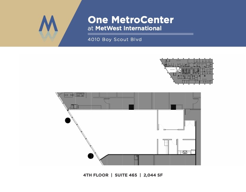 4010 W Boy Scout Blvd, Tampa, FL for lease Floor Plan- Image 1 of 1