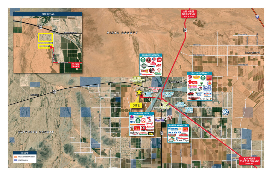 Highway 347 & Highway 238 Maricopa, Maricopa, AZ for sale - Aerial - Image 1 of 2