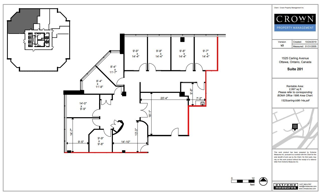 1525 Carling Ave, Ottawa, ON for lease Floor Plan- Image 1 of 1