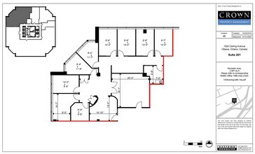 1525 Carling Ave, Ottawa, ON for lease Floor Plan- Image 1 of 1
