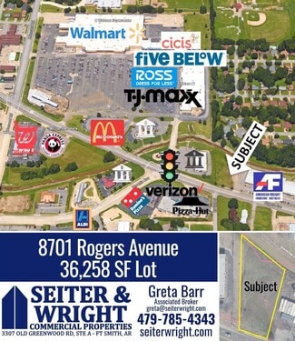 More details for 8701 Rogers Ave, Fort Smith, AR - Land for Sale