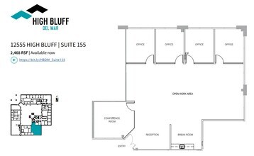 12555 High Bluff Dr, San Diego, CA for lease Floor Plan- Image 1 of 1