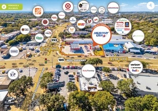 604 Beal Pky NW, Fort Walton Beach, FL - AERIAL  map view