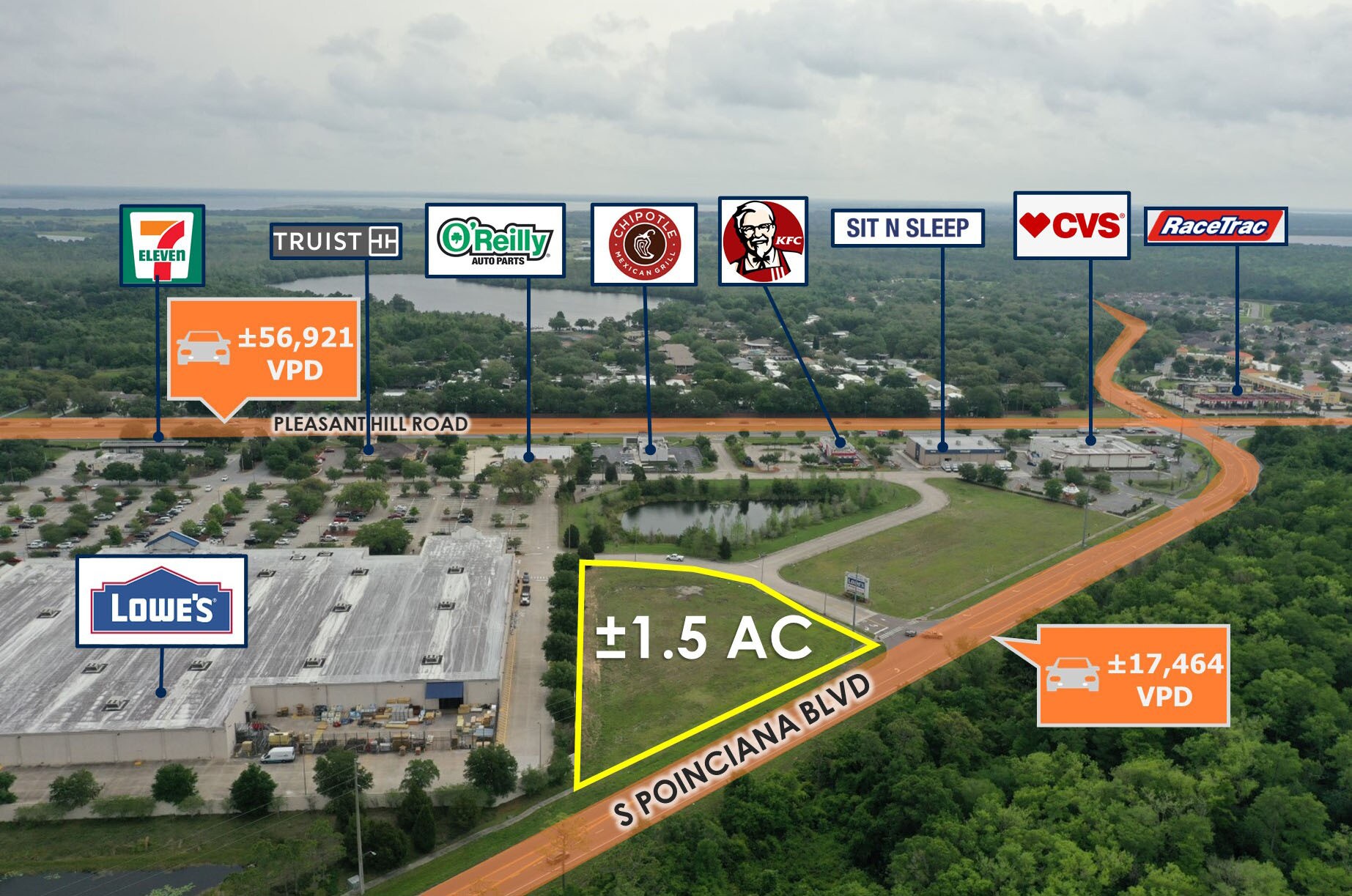 4451 S Poinciana Blvd, Kissimmee, FL 34758 Poinciana Pad Lowe’s