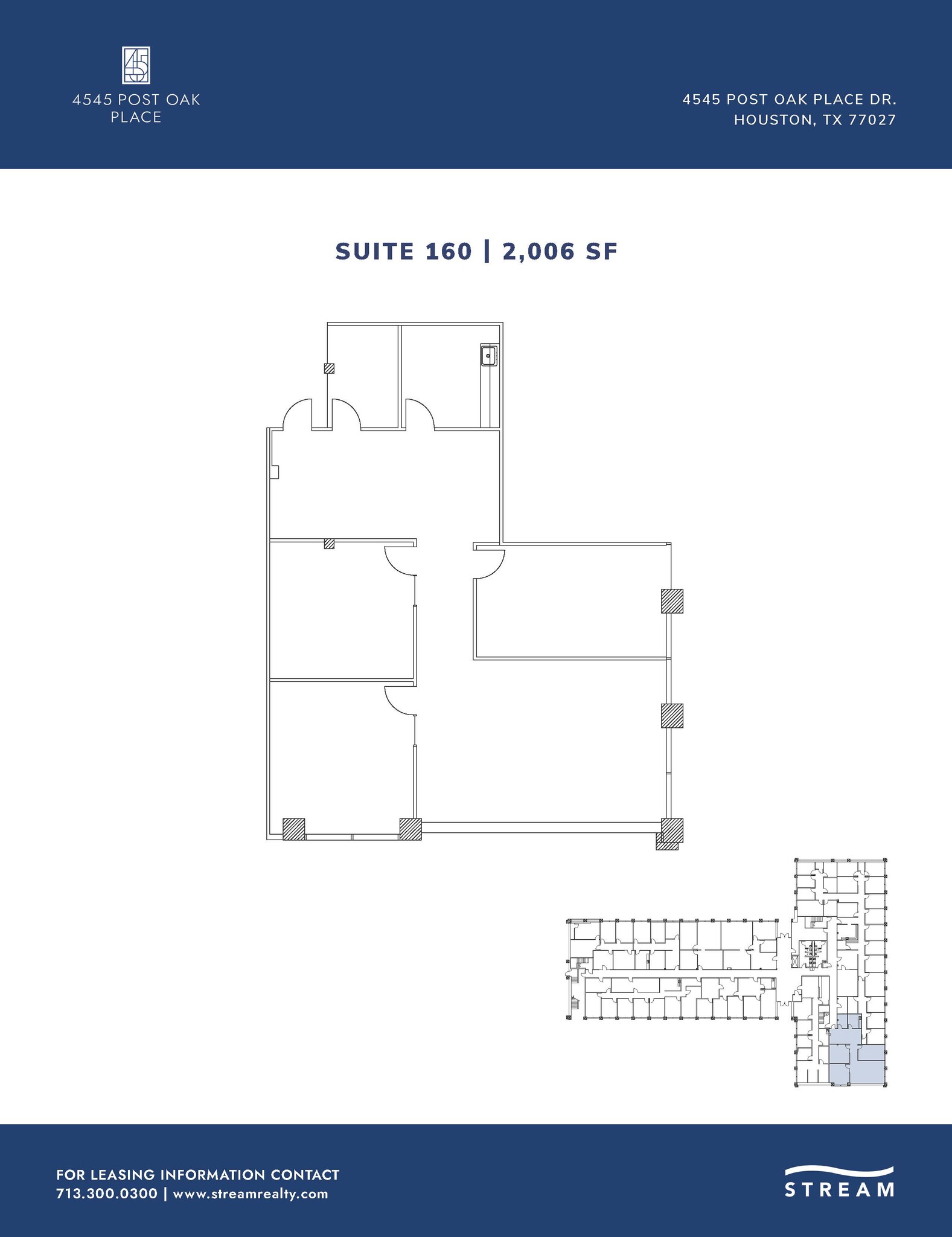 4545 Post Oak Pl, Houston, TX for lease Floor Plan- Image 1 of 1