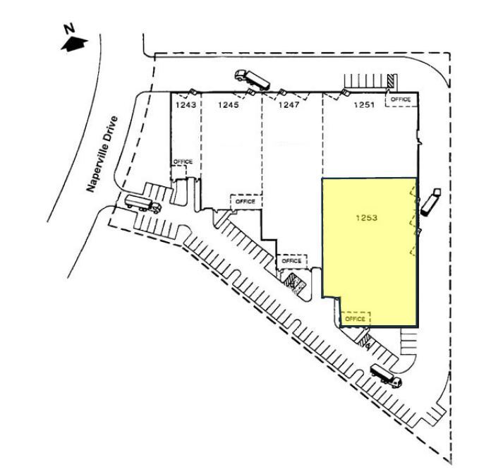 1243-1253 Naperville Dr, Romeoville, IL for lease Site Plan- Image 1 of 2