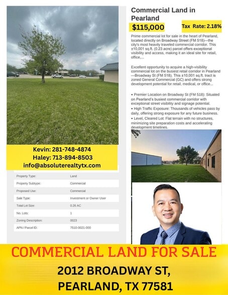 2012 Broadway St, Pearland, TX for sale - Building Photo - Image 2 of 12