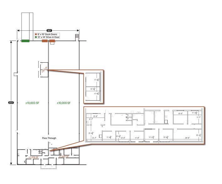 500-514 Matrix Pky, Piedmont, SC for lease - Floor Plan - Image 3 of 4