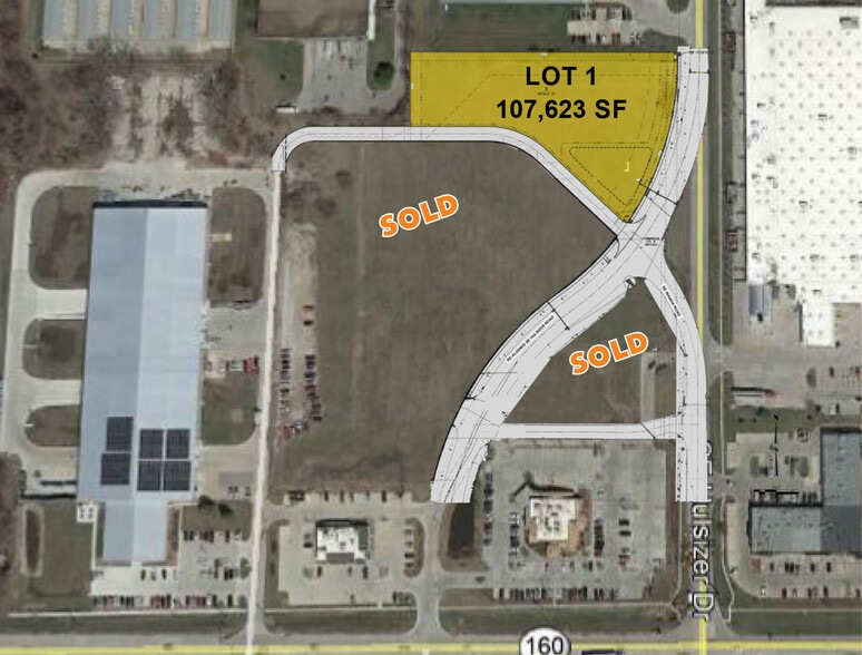 2502 & 2602 SE Hulsizer Road, Ankeny, IA for sale - Aerial - Image 1 of 2