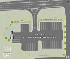2 Acres TRUCK PARKING / OUTSIDE STORAGE - Parking Garage