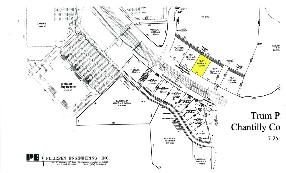 Chantilly Pky, Montgomery, AL for sale - Plat Map - Image 2 of 2