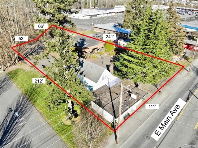 1201-1203 E Main, Puyallup, WA for sale Aerial- Image 1 of 1