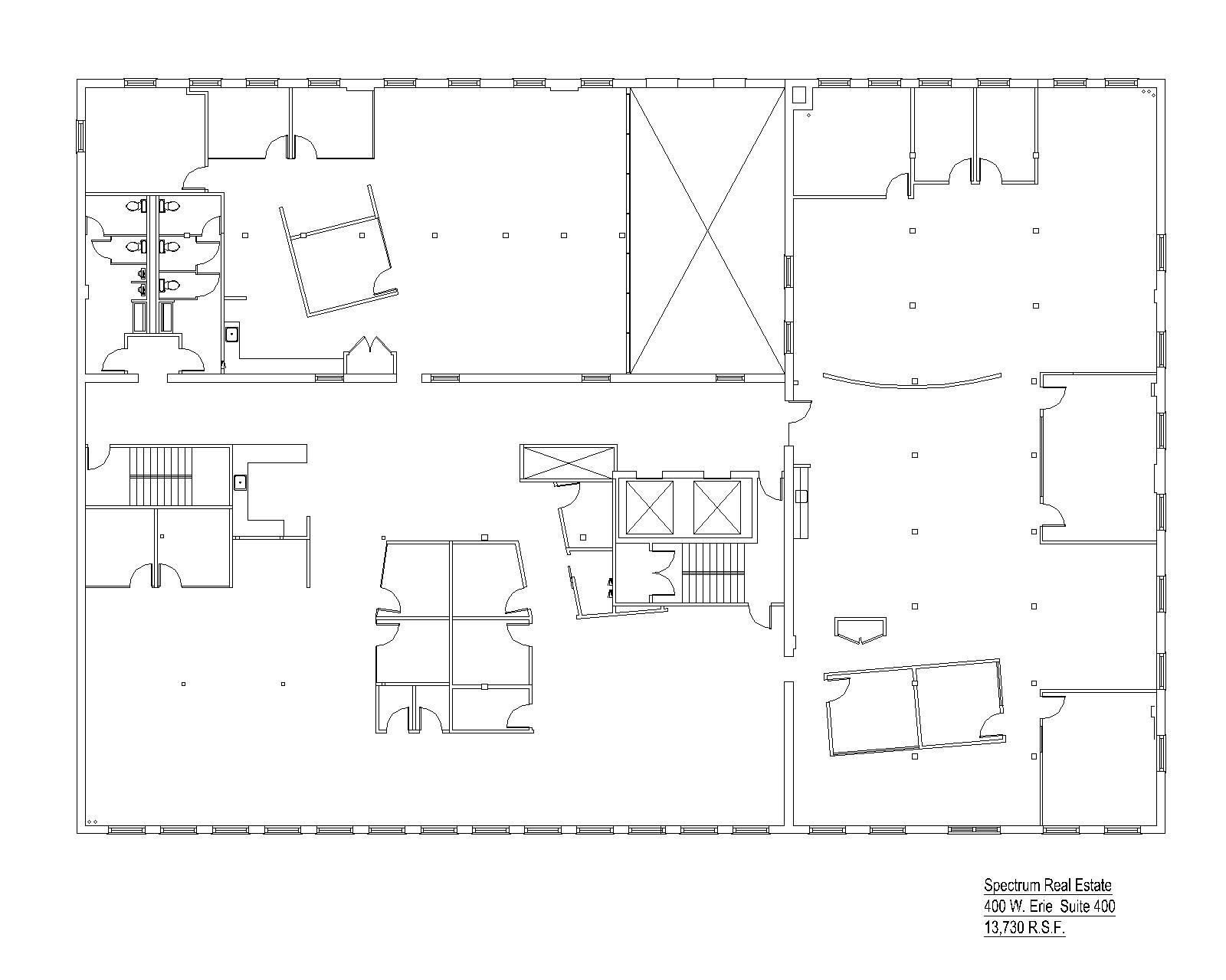 400 W Erie St, Chicago, IL for lease Floor Plan- Image 1 of 7