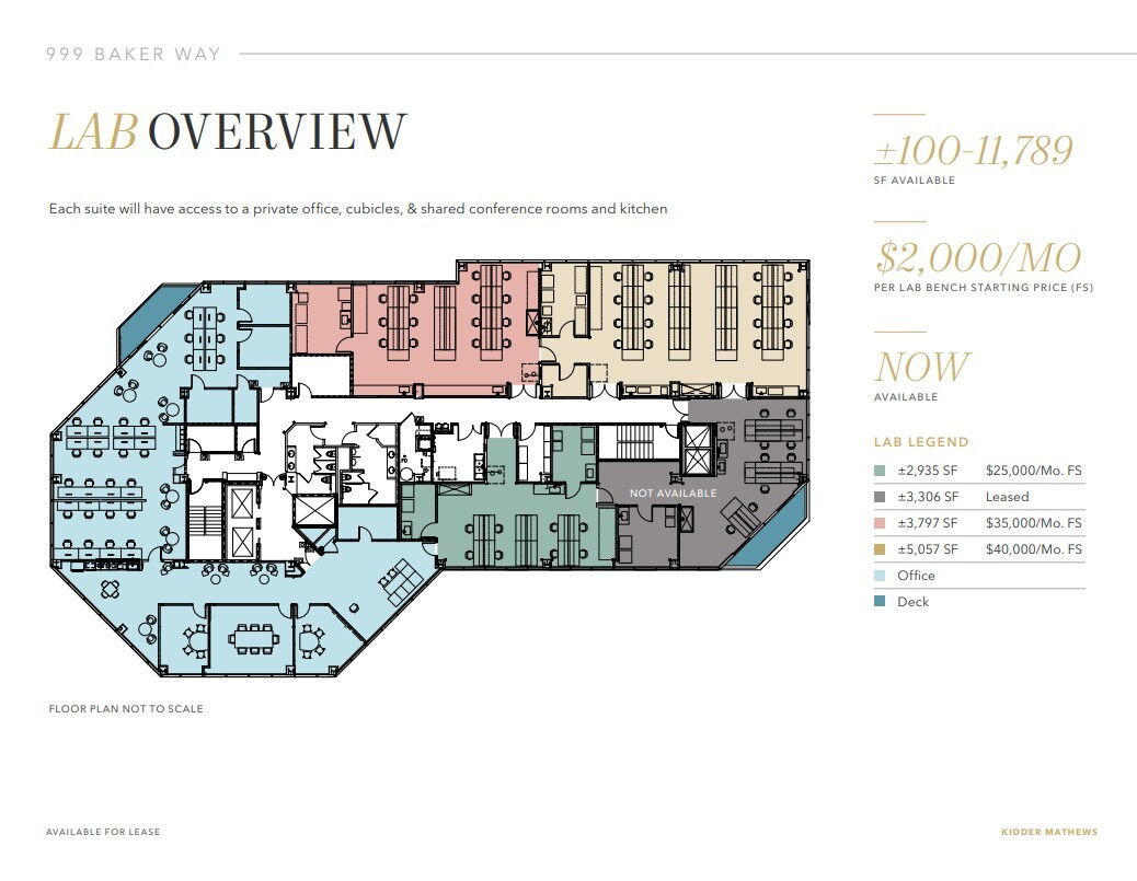 999 Baker Way, San Mateo, CA for lease Floor Plan- Image 1 of 1